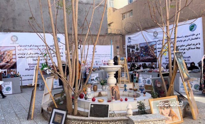 آغاز به کار نمایشگاه صنایع دستی زنان عودت‌کننده در هرات