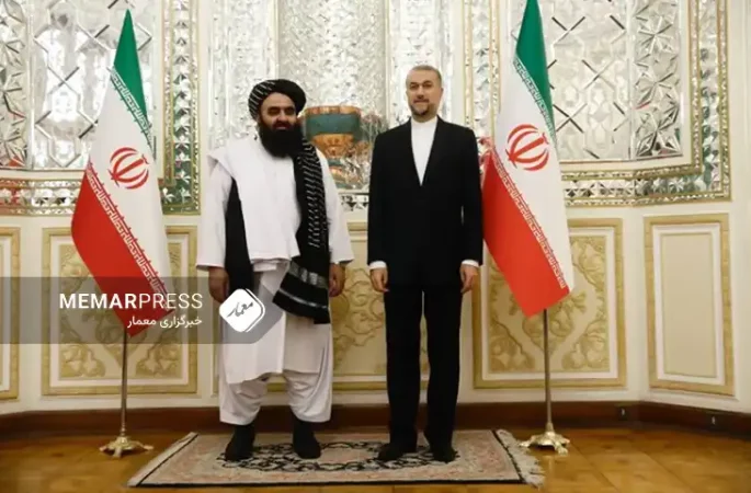 دیدار و گفتگوی وزیر خارجه طالبان با وزیر خارجه ایران