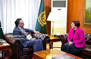 دیدار و گفگتوی وزیر خارجه افغانستان با نماینده سازمان ملل درباره اوضاع افغانستان