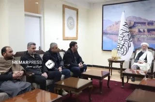 دیدار و گفتگوی معاون اداری طالبان با تاجران ترکی