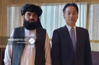 سهیل شاهین با سفیر جاپان در قطر در مورد اهمیت تعامل با کابل گفتگو کرد