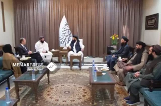 دیدار و گفت‌وگوی مولوی عبدالکبیر با کاردار سفارت بریتانیا