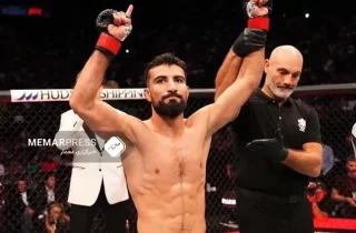 پیروزی فرید بشارت، ورزشکار افغان مقابل حریف فرانسوی‌اش