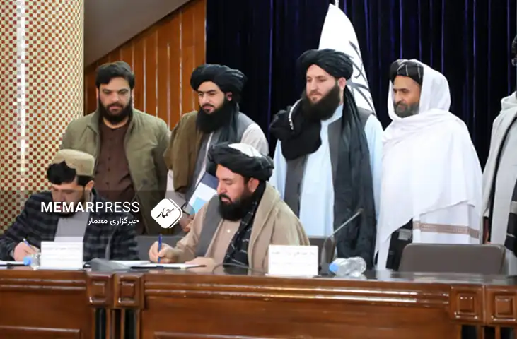 وزارت ترانسپورت طالبان از امضا قرارداد سه پروژه به ارزش حدود دو میلیارد افغانی خبر داد