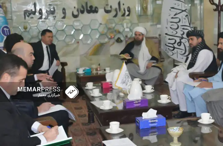 توافق وزیر معادن طالبان و سفیر ترکمنستان در مورد پروژه تاپی
