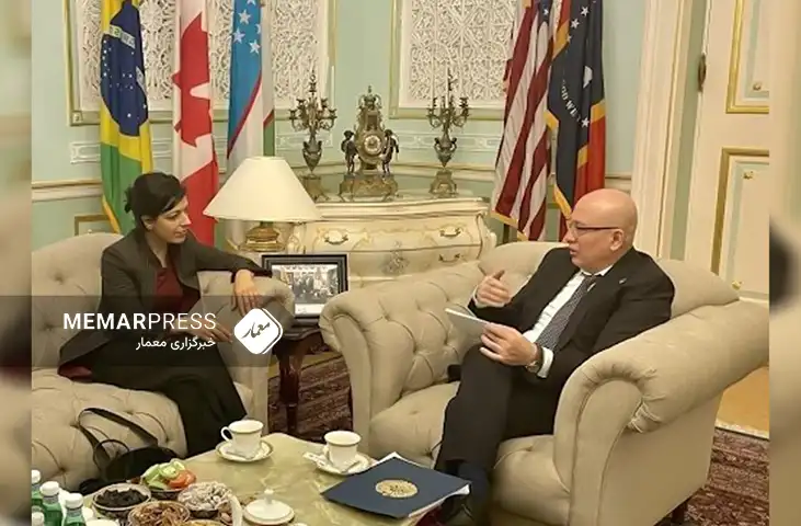 تاکید رینا امیری و سفیر اوزبیکستان بر تشکیل یک حکومت همه‌شمول و فراگیر در افغانستان