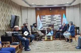 دیدار و گفتگوی معین وزارت صنعت و تجارت طالبان با شمار از سرمایه‌گذاران ترکی