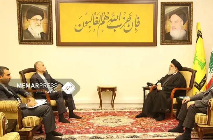 دیدار و گفتگوی وزیر خارجه ایران با دبیرکل حزب الله لبنان در بیروت