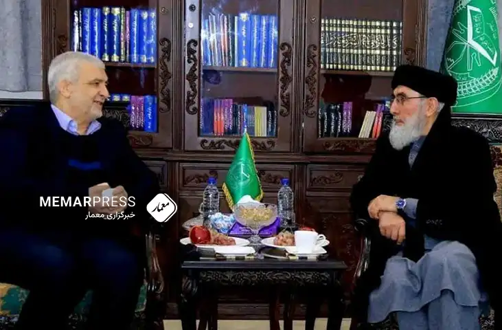 دیدار و گفتگوی سفیر ایران در کابل و گلبدین حکمتیار در مورد اوضاع کنونی افغانستان