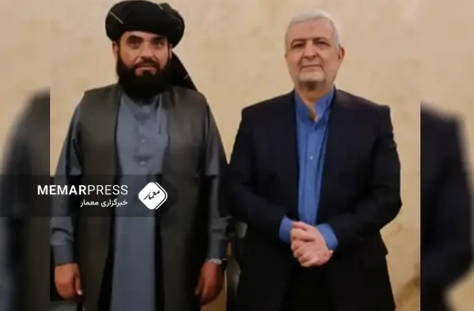 دیدار و گفتوی سفیر ایران در کابل با سهیل شاهین در حاشیه نشست دوحه