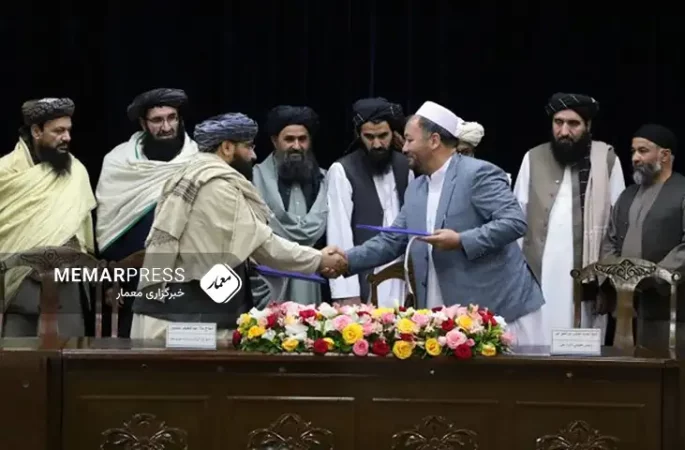 طالبان از امضا قرارداد چهار پروژه‌ به ارزش 4 میلیارد افغانی خبر داد