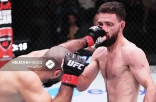 جاوید بشارت، ورزشکار مبارزات آزاد افغانستان نخستین شکستش را تجربه کرد