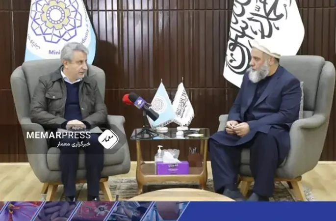 دیدار و گفتگوی سرپرست وزارت تجارت طالبان با هیات ایرانی