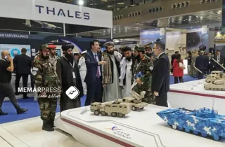 بازدید مقام‌های وزارت دفاع طالبان از نمایشگاه صنایع دفاعی قطر