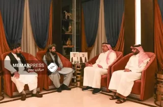 دیدار و گفتگوی سرپرست وزارت دفاع طالبان با مقامات قطری