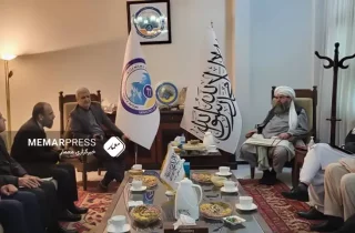 دیدار و گفتگوی سرپرست وزارت معادن و پترولیم با سفیر ایران در کابل