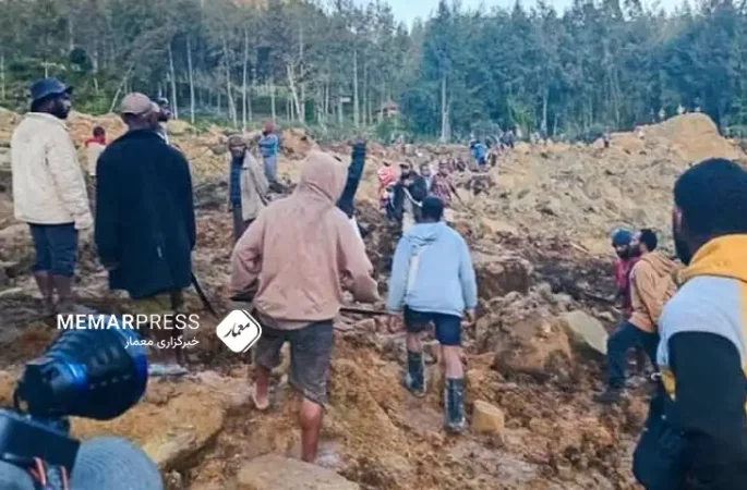 جان باختن بیش از ۳۰۰ نفر بر اثر رانش زمین در پاپوآ گینه‌نو