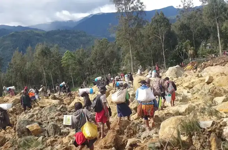 رانش زمین مرگبار در پاپوآ گینه نو؛ احتمال جان باختن بیش از ۶۷۰ نفر