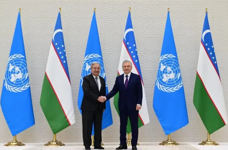 گوتریش در دیدار با رئیس جمهور اوزبکستان بر ثبات منطقه تاکید کرد
