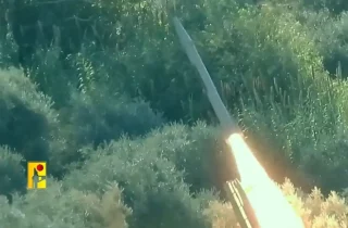 استفاده حزب‌الله از موشک های نقطه‌زن علیه رژیم صهیونیستی