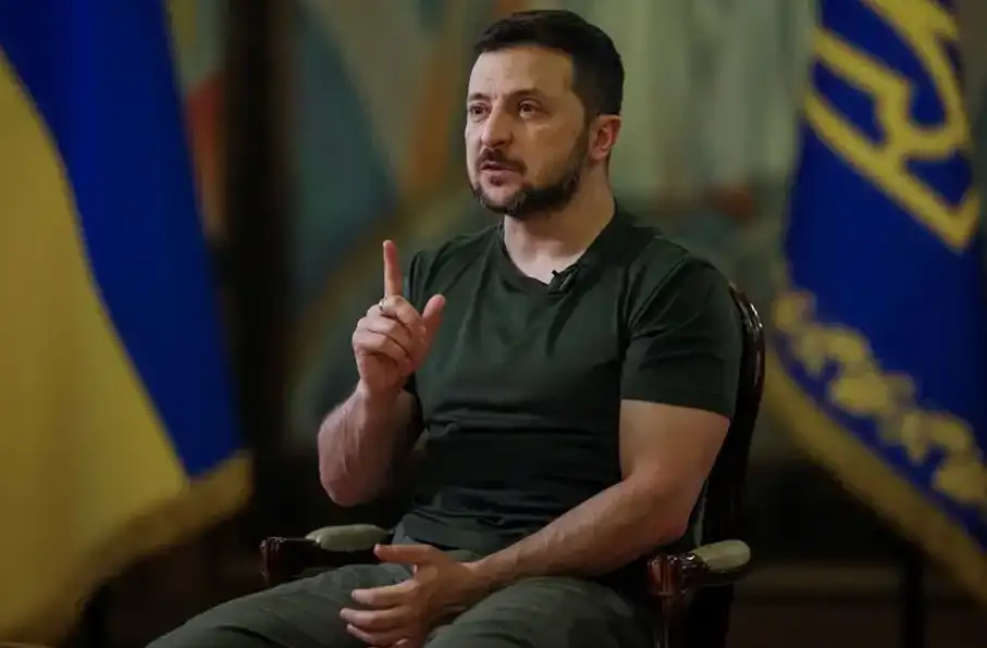 تاکید زلنسکی بر آغاز همکاریهای اقتصادی و بشردوستانه بین اوکراین و سوریه