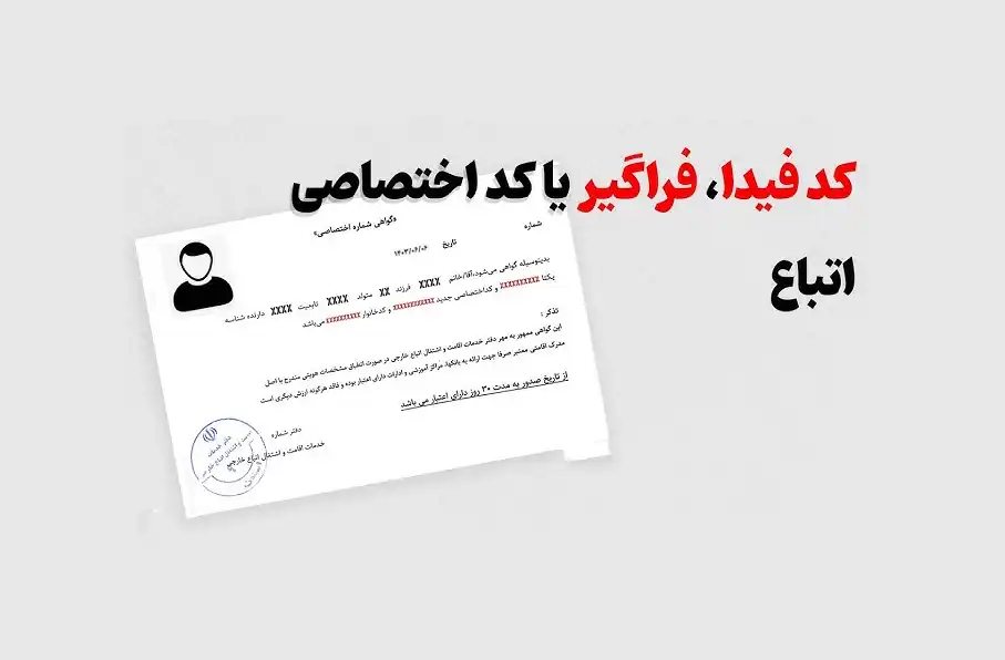 ایران نحوه دریافت و استعلام کد فراگیر اتباع (کد فیدا) را اعلام کرد