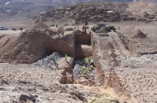 طالبان از ساخت یک بند آب گردان در ولسوالی پشترود فراه خبر داد