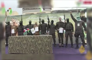 آزادی سه اسیر اسرائیلی در دیرالبلح