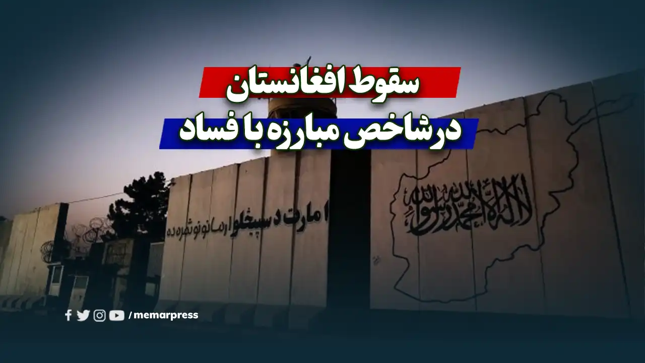 سقوط افغانستان در شاخص مبارزه با فساد