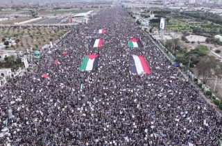 حضور میلیونی مردم یمن در روز قدس برای حمایت از فلسطین