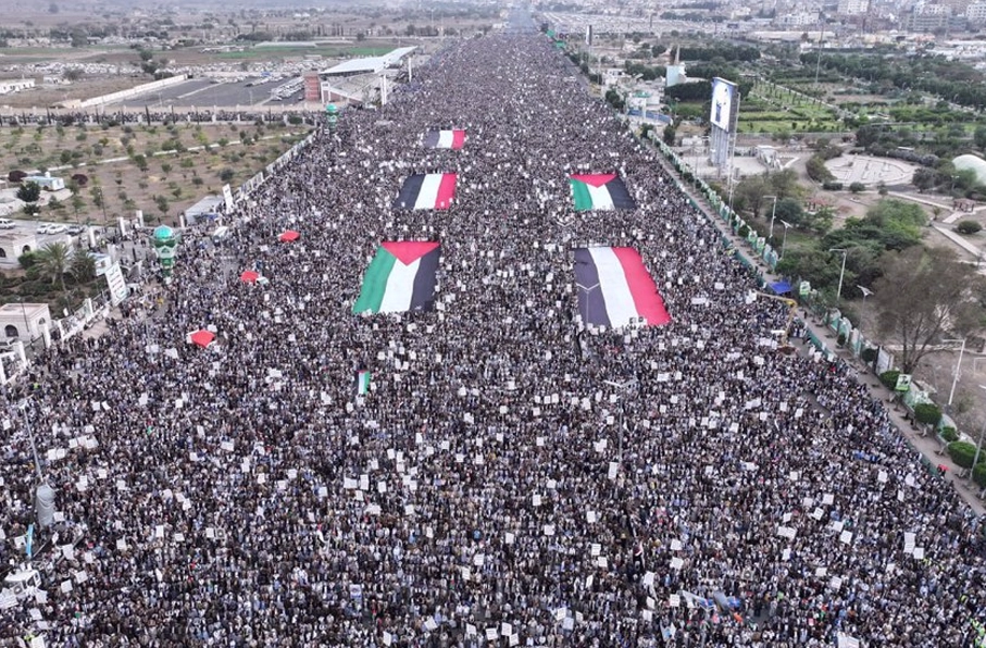 حضور میلیونی مردم یمن در روز قدس برای حمایت از فلسطین