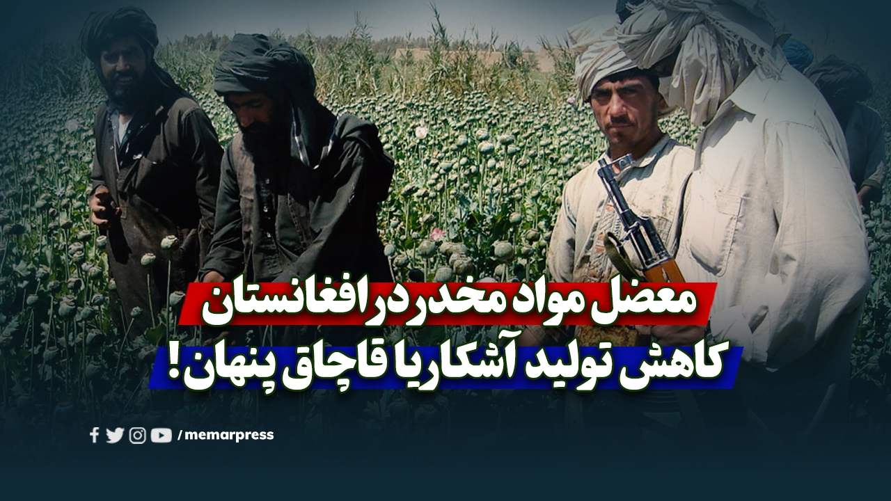 معضل مواد مخدر در افغانستان؛ کاهش تولید آشکار یا قاچاق پنهان!