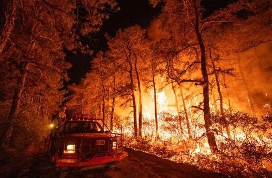 آتش‌سوزی گسترده و وضعیت اضطراری در ایالت نیوجرسی آمریکا