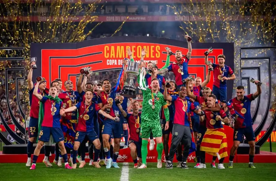 تاج قهرمانی کوپا بر سر بارسلونا