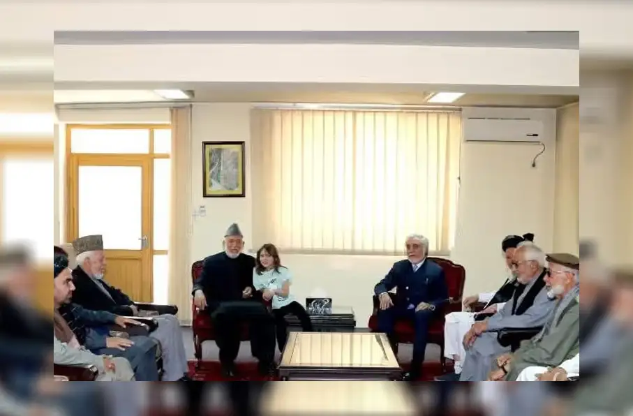 دیدار کرزی و عبدالله در کابل