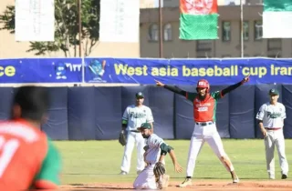 شکست نزدیک تیم بیسبال ملی افغانستان مقابل سریلانکا