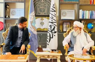 دیدار رایزن فرهنگی ج.ا.ایران در افغانستان با رئیس دانشگاه بلخ
