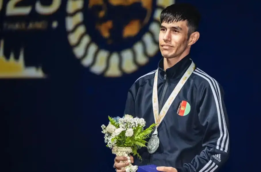 تاریخ‌سازی سید روح‌الله موسوی با کسب نخستین طلای موی‌تای آسیا برای افغانستان