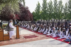 رییس الوزرا طالبان : امنیت و نظام اسلامی نعمت بزرگ الهی‌اند