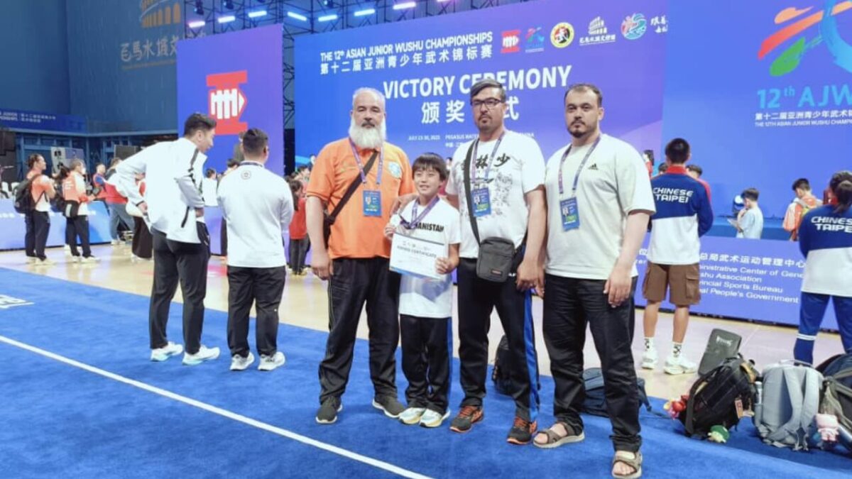 طه اسحاقی مدال طلای رقابت‌های آسیایی ووشو را برای افغانستان کسب کرد