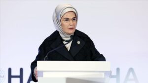 امینه اردوغان از ملانیا ترامپ خواست از کودکان غزه حمایت کند