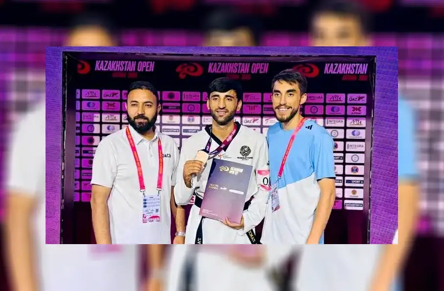 حکمتالله زین، تنها مدال آور تیم ملی تکواندوی افغانستان در رقابتهای قزاقستان