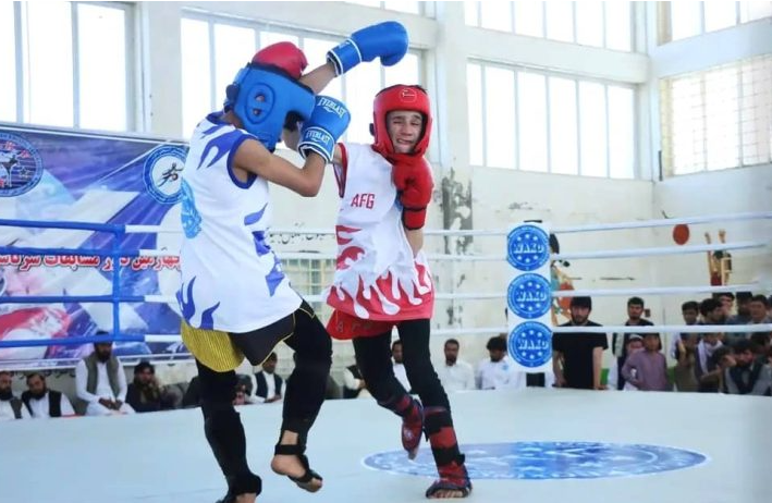 برگزاری مسابقات کیکبوکس در ولایت بامیان