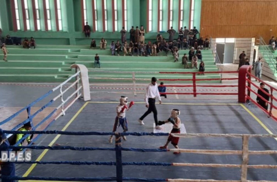 برگزاری رقابت‌های مشت‌زنی در لوگر