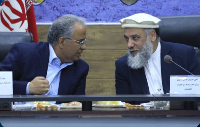 Taliban Minister of Industry with the Governor of Sistan and Baluchistan