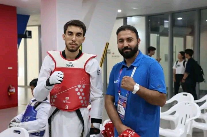 Mohsen Rezaei, captain of the Afghan national taekwondo team