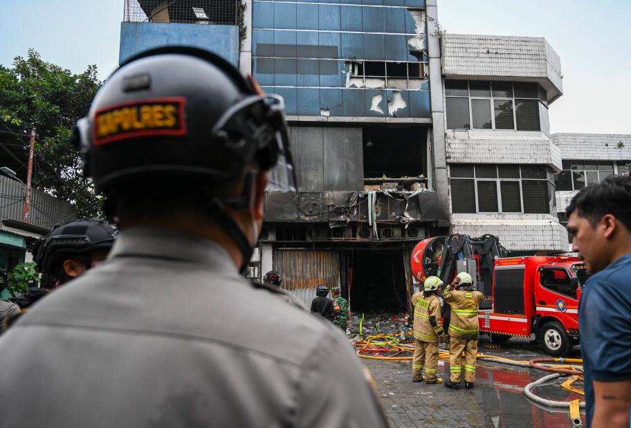 آتش‌سوزی در جاکارتا جان ۲۲ تن را گرفت