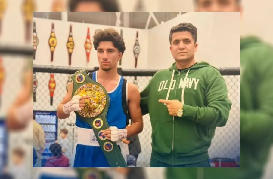 پیروزی ذکی حکیم زاده مشت زن افغان در برابر حریف آمریکایی