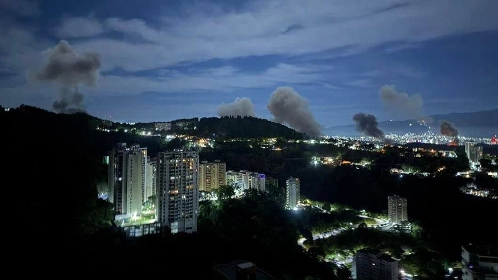 حملات هوایی به کاراکاس پایتخت ونزوئلا