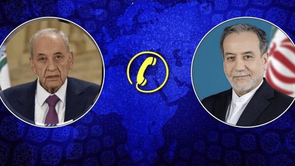 گفت‌وگوی تلفنی عراقچی با رئیس پارلمان لبنان